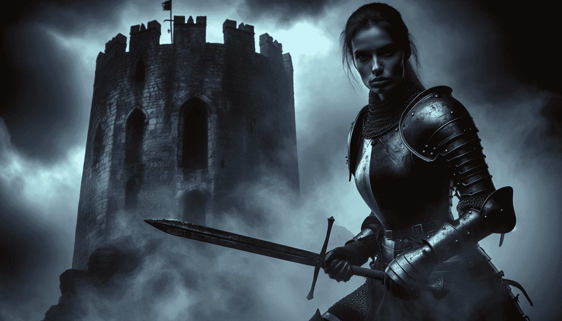 Válečník před temnou věží